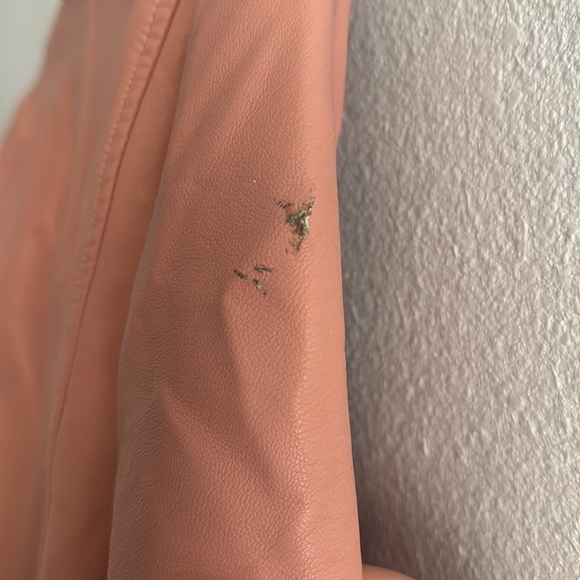 Levi's womens Faux Leather Asymmetrical Moto Jacket size M - Picture 10 of 11